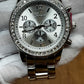 Designer Geneva Crystal Rhinestone Womens Ladies Stainless Bracelet Wrist Watch