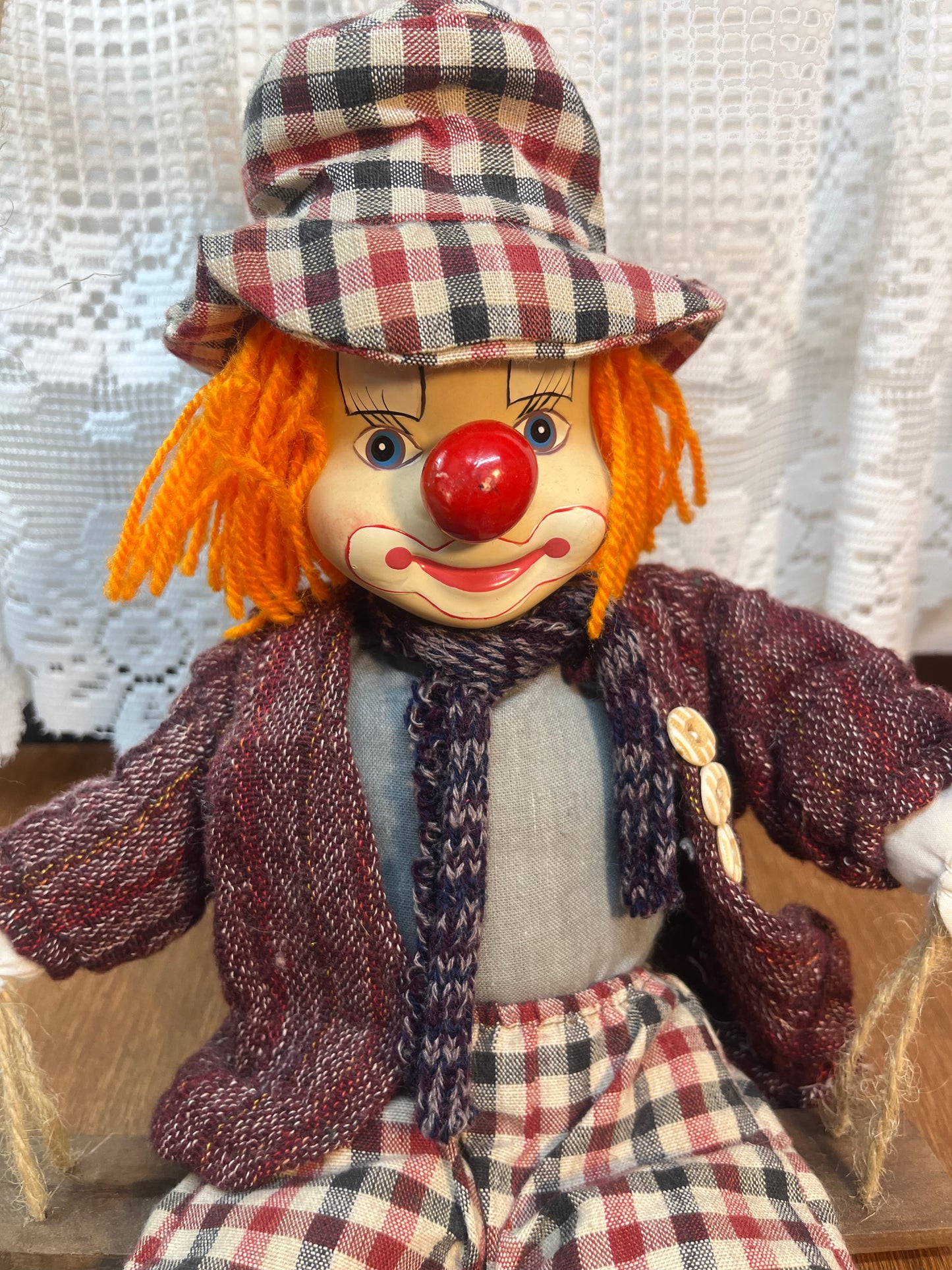 Vintage Clown On A Swing