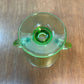 Vintage Uranium Glass Cream And Sugar Set