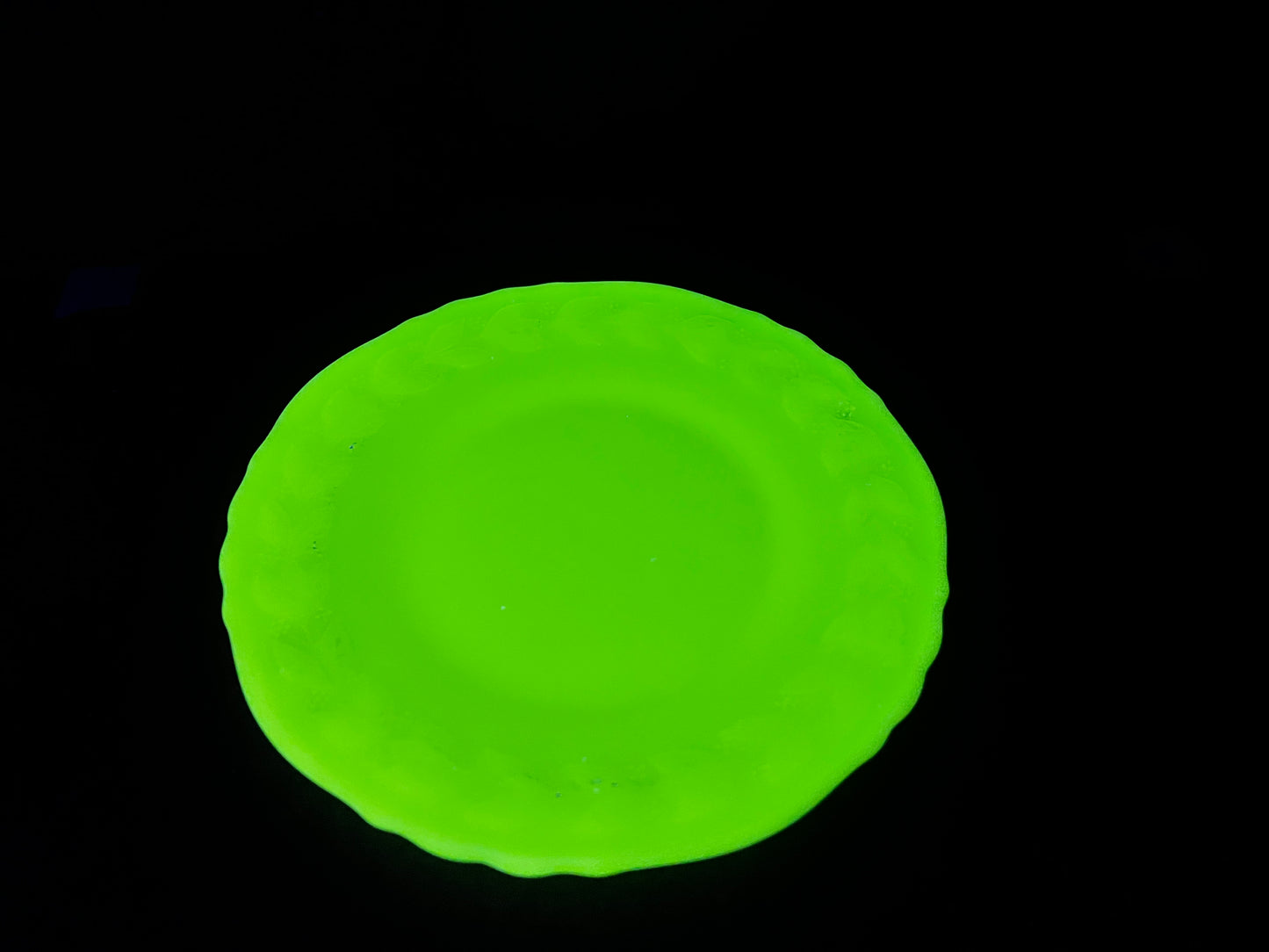 Early 1900’s McKee Milk Glass/Uranium Glass Leaf Plate