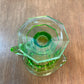 Vintage Uranium Indiana Glass Tea Room Cream And Sugar Set