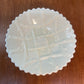 Vintage Uranium Glass Lattice Grape Vine Northwood Plate