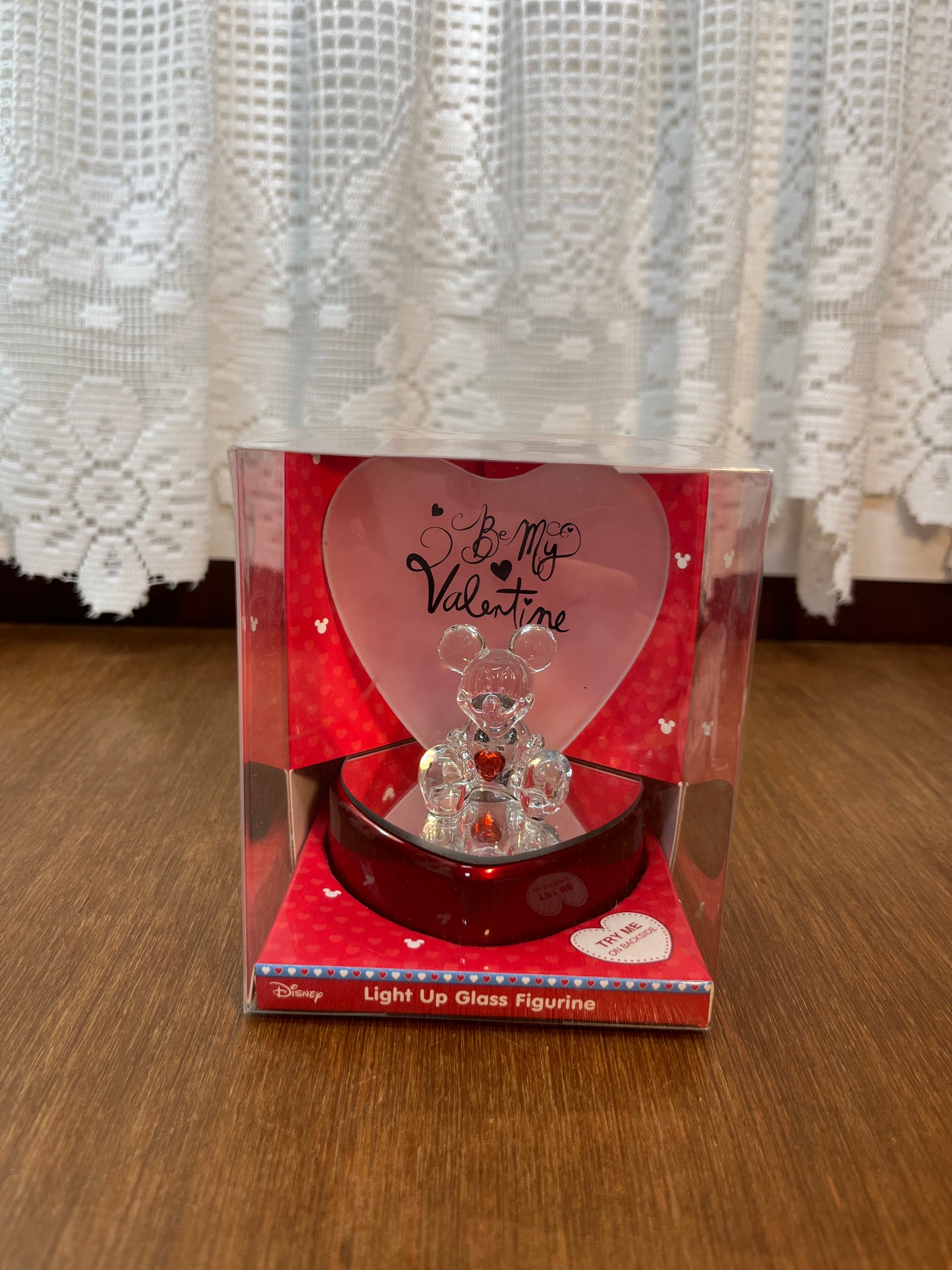 Light Up Valentines Day Disney Mickey Mouse Figurine