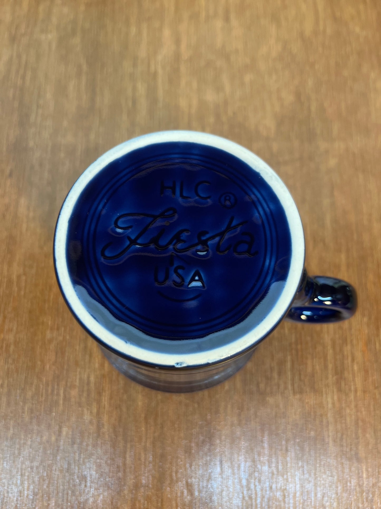 Navy Blue Fiesta Ware Coffee Mug