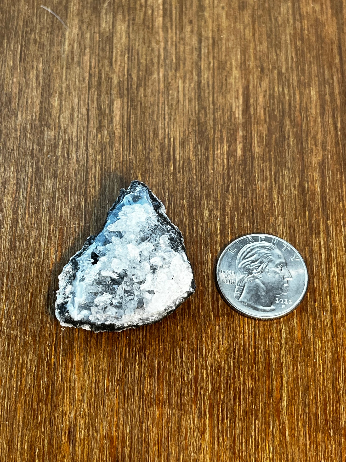 Small Gray Crystal Geode