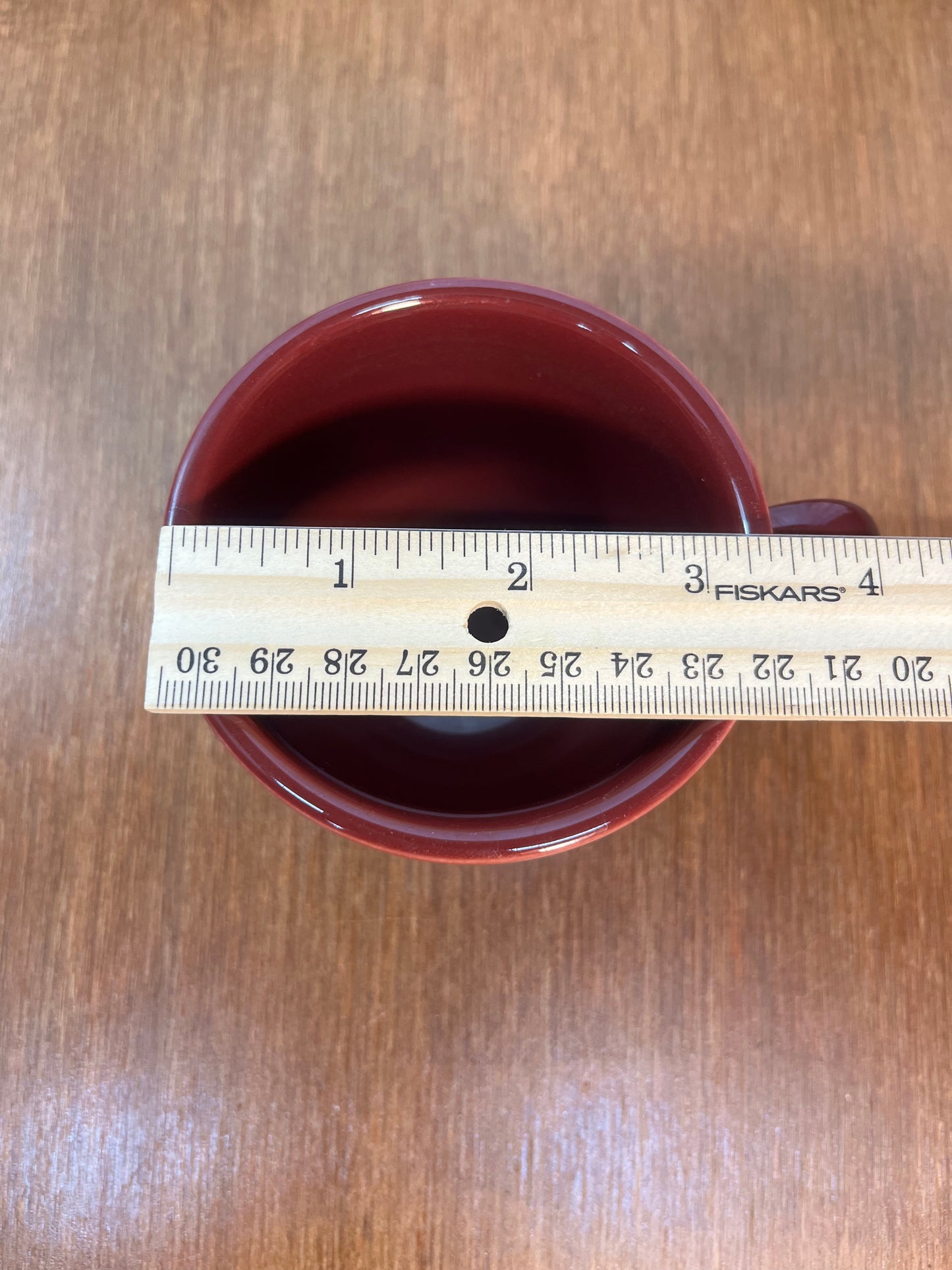 Maroon Homer Laughlin Fiesta Ware Tea Cup