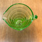 Vintage Clear Uranium Glass Creamer