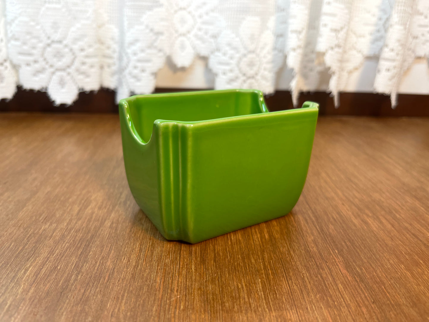 Shamrock Green Sugar Packet Fiesta Ware Caddy