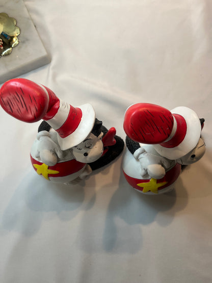 Vintage Cat In The Hat Dr. Seuss Bookends