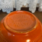 Vintage Hall Radiant Ware Atomic Orange Mixing Bowl