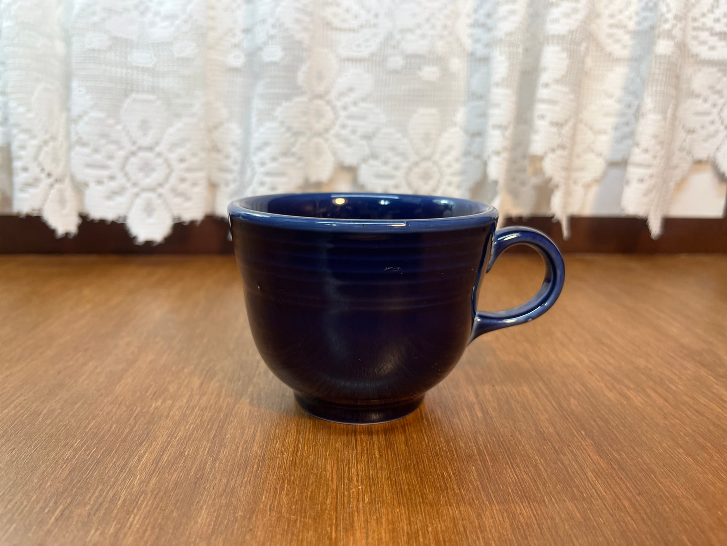 Dark Blue RRC Lead Free Homer Laughlin Fiesta Ware Tea Cup