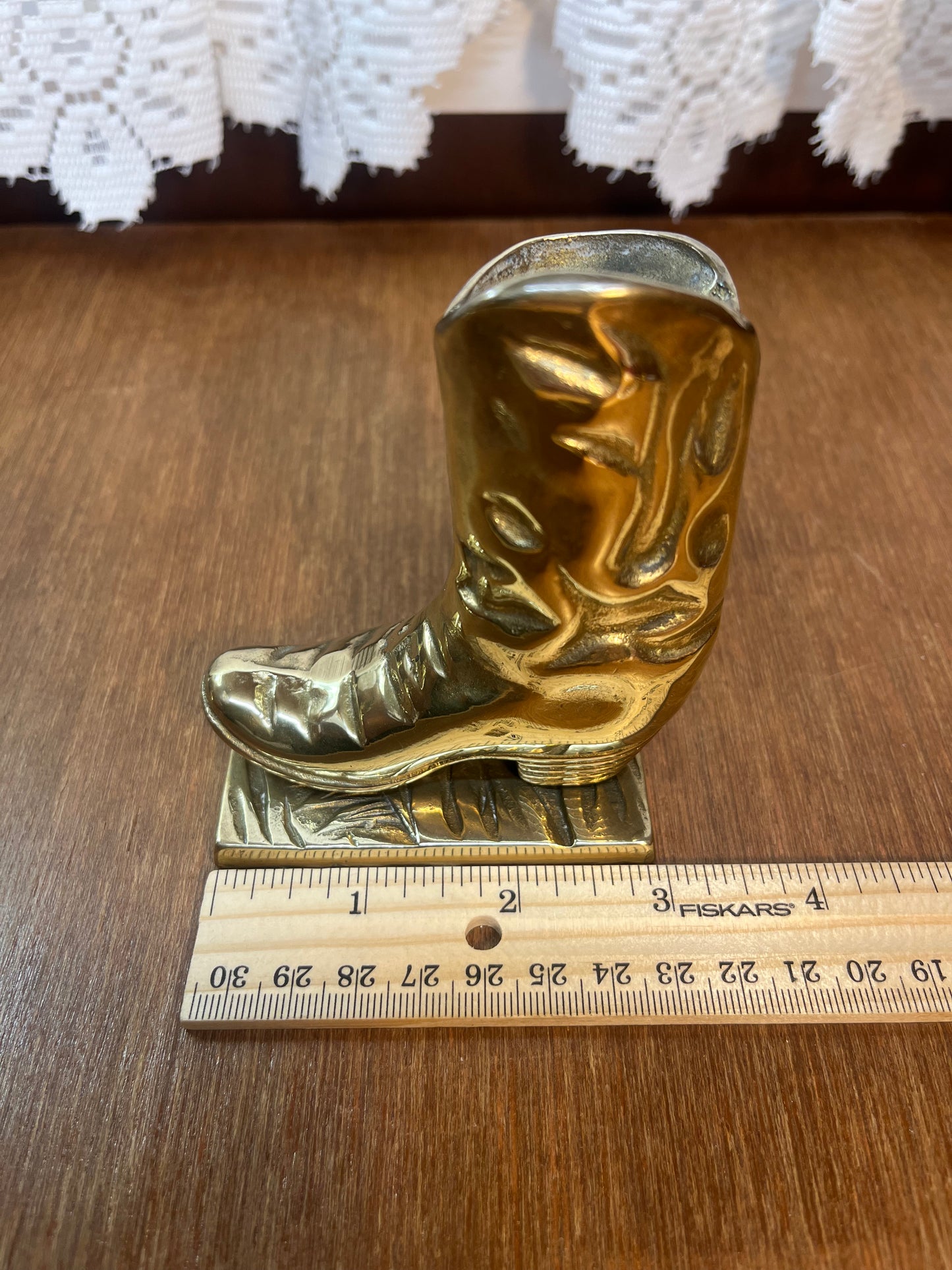 Brass Cowboy Boot