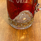 Vintage Collectible Ruby Stained Gold Rim Mutual Oklahoma Souvenir Glass