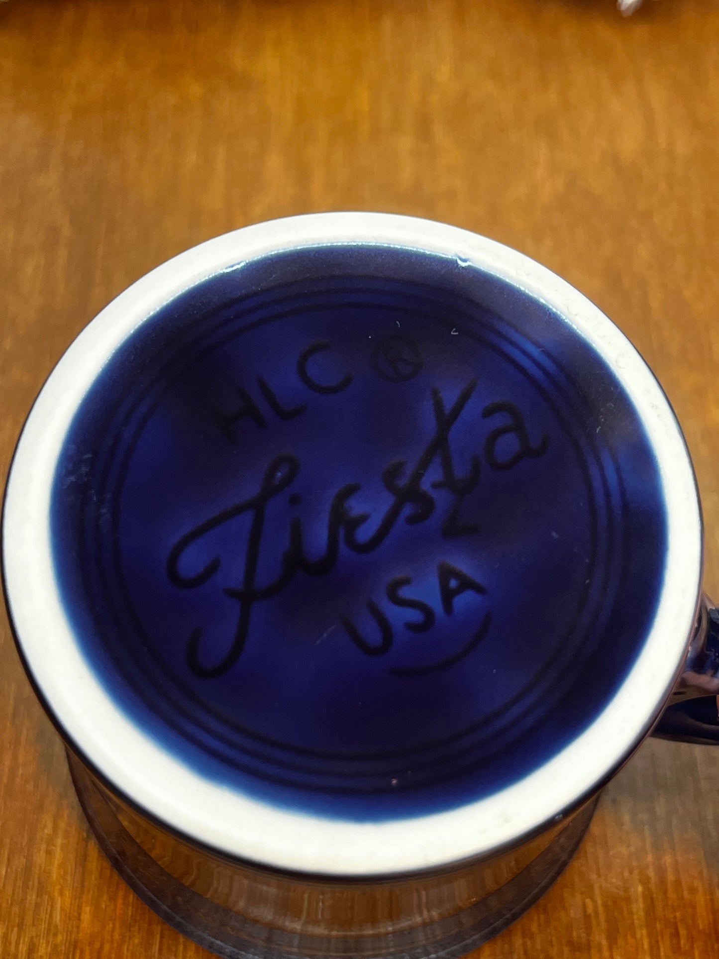 Navy Blue Fiesta Ware Coffee Mug