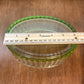 Vintage Uranium Glass Oval Ribbed Dish