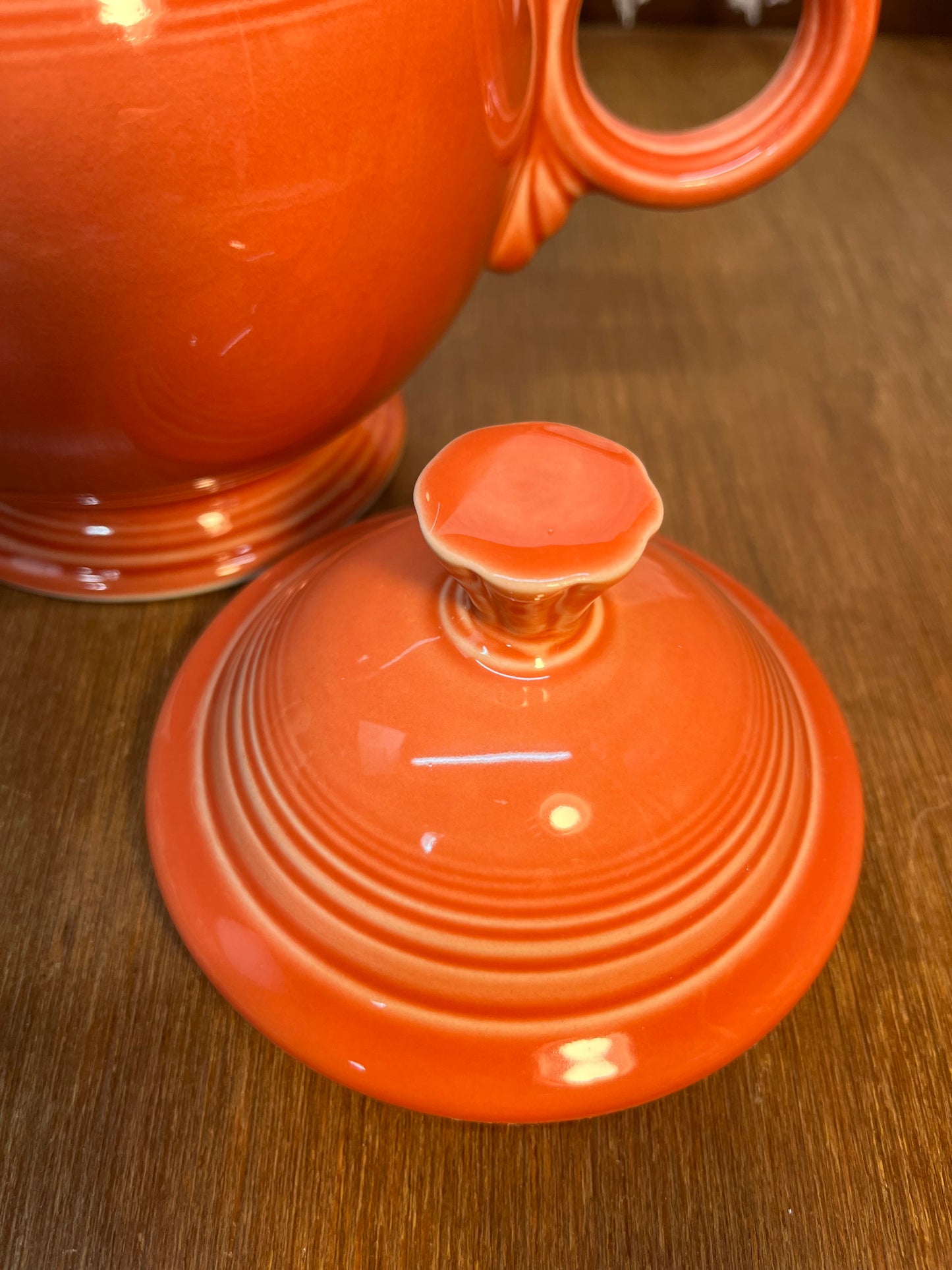 Vintage Persimmon Fiesta Ware Pitcher