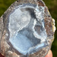 Natural Blue Mineral Crystal Filled Geode