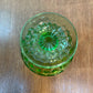 Vintage Uranium Glass Diamond Pattern Sherbet Dish