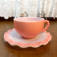 Vintage 1950’s Crinoline Hazel Atlas Pink Ruffled 12 Piece Dinning Set