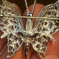 Vintage Monet Silver Tone Butterfly Brooch