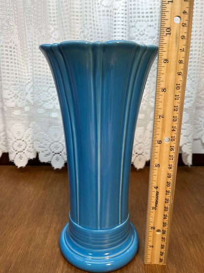 Turquoise Fiesta Ware Flared Vase