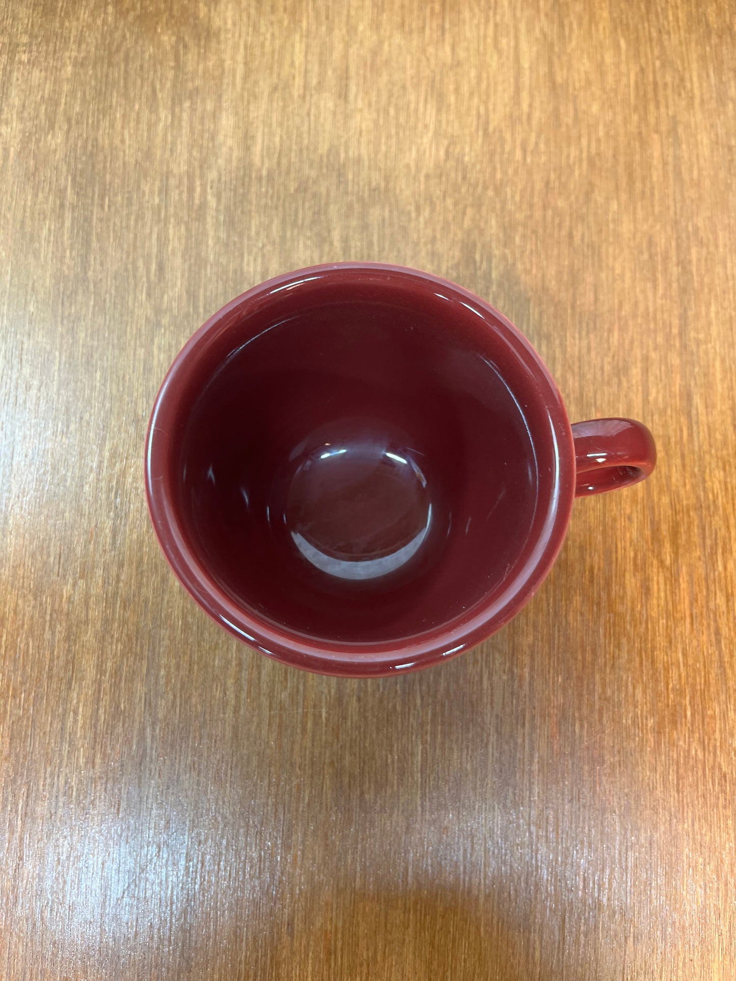 Maroon Homer Laughlin Fiesta Ware Tea Cup