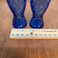 Vintage Blue Glass Avon Salt & Pepper Shakers