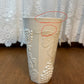 Vintage Milk Glass Grape Harvest Pattern Tumbler