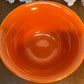 Vintage Hall Radiant Ware Atomic Orange Mixing Bowl