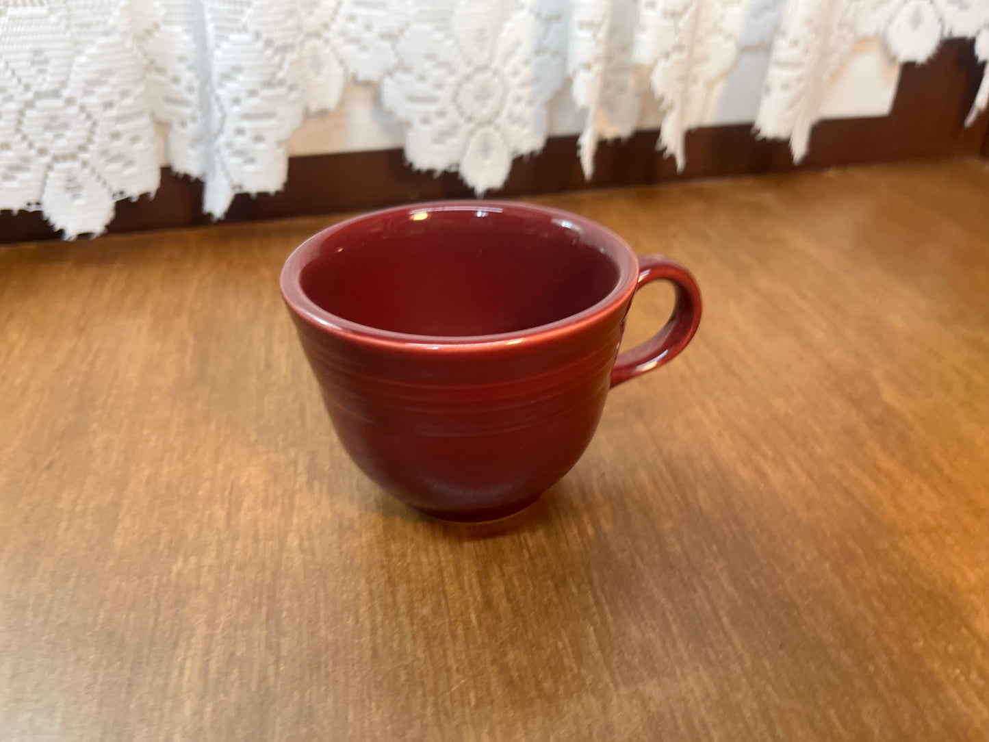 Maroon Homer Laughlin Fiesta Ware Tea Cup