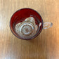 Vintage Collectible Ruby Stained La Harpe, Kansas Souvenir Glass