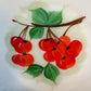 Vintage Macbeth Evans Monax Petal ware Hand-painted Fruit Design Plates