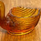 Vintage Small Amber Swan Trinket