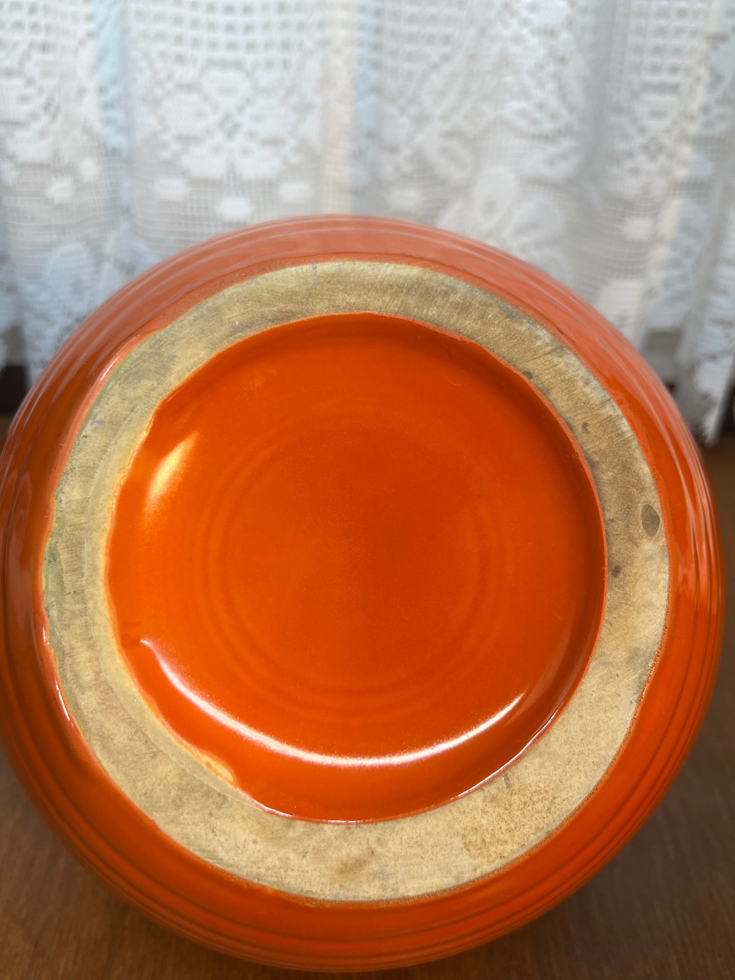 Vintage Atomic Orange Ball Pitcher