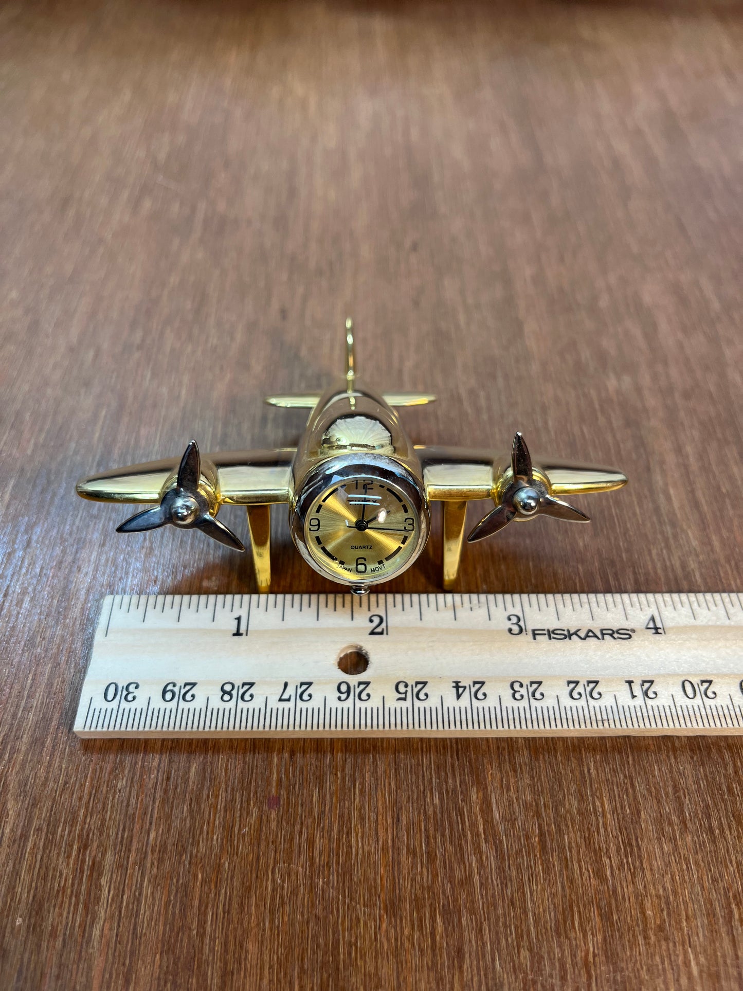 Collectible Mini Timex Clock Air Plane