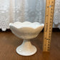 Vintage Set Of Two Milk Glass Grape Harvest Candle Holders