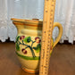 Vintage Uranium Glazed Tree & Apple Design Pitcher