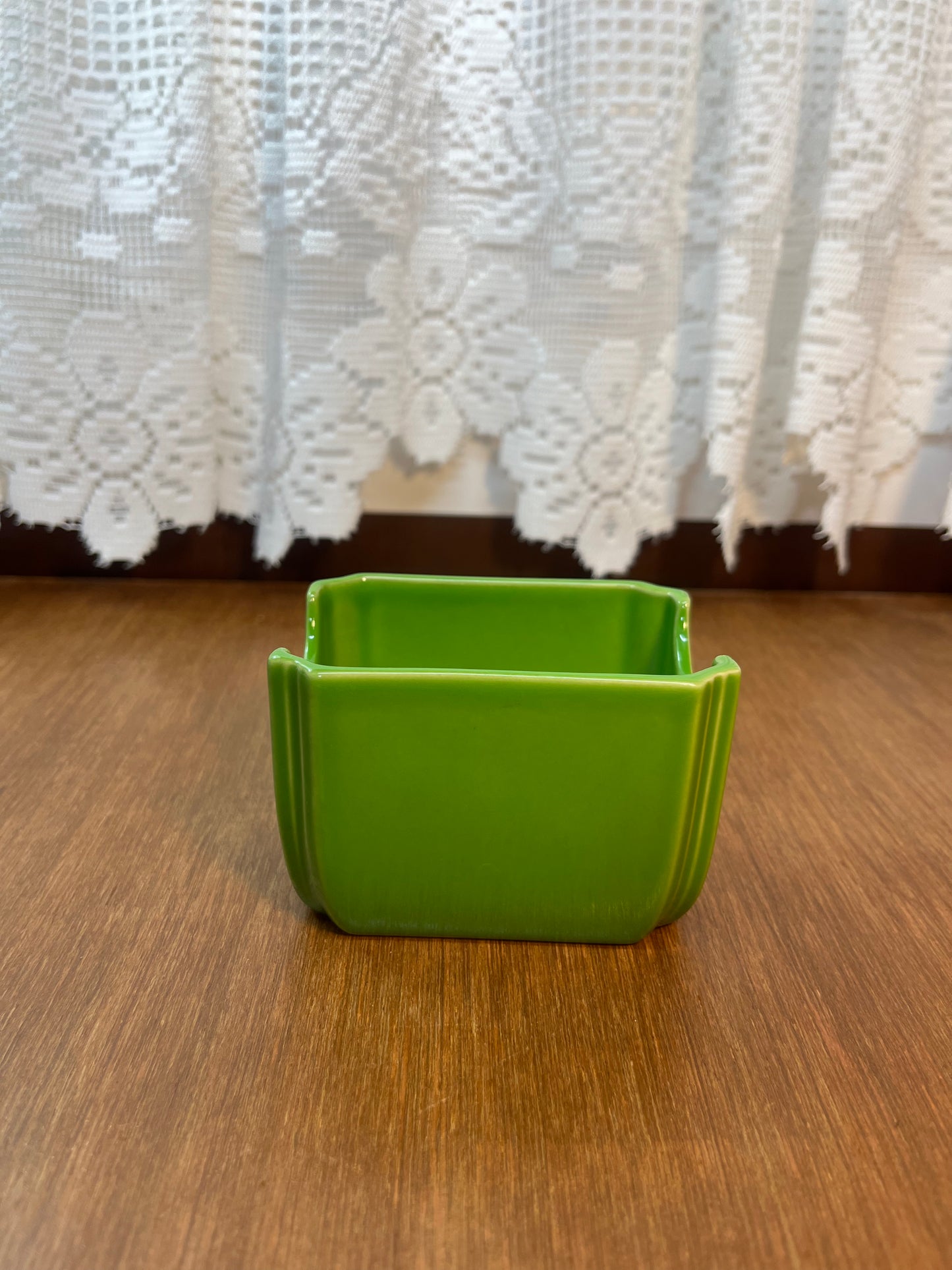 Shamrock Green Sugar Packet Fiesta Ware Caddy