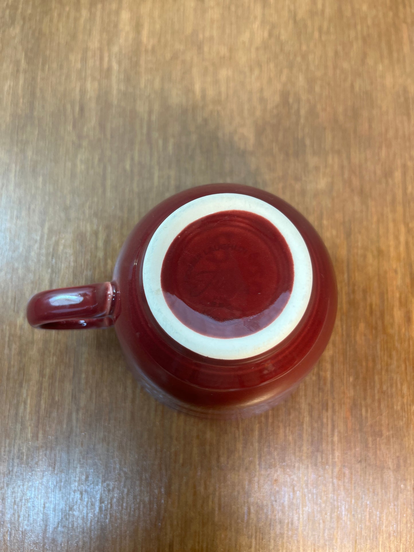 Maroon Homer Laughlin Fiesta Ware Tea Cup