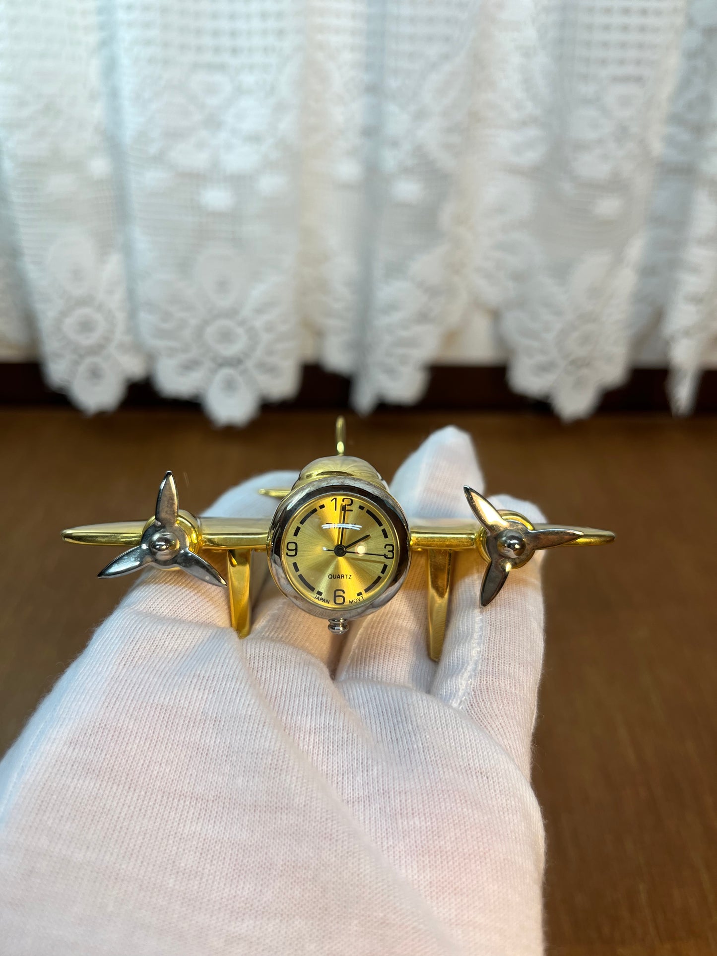 Collectible Mini Timex Clock Air Plane