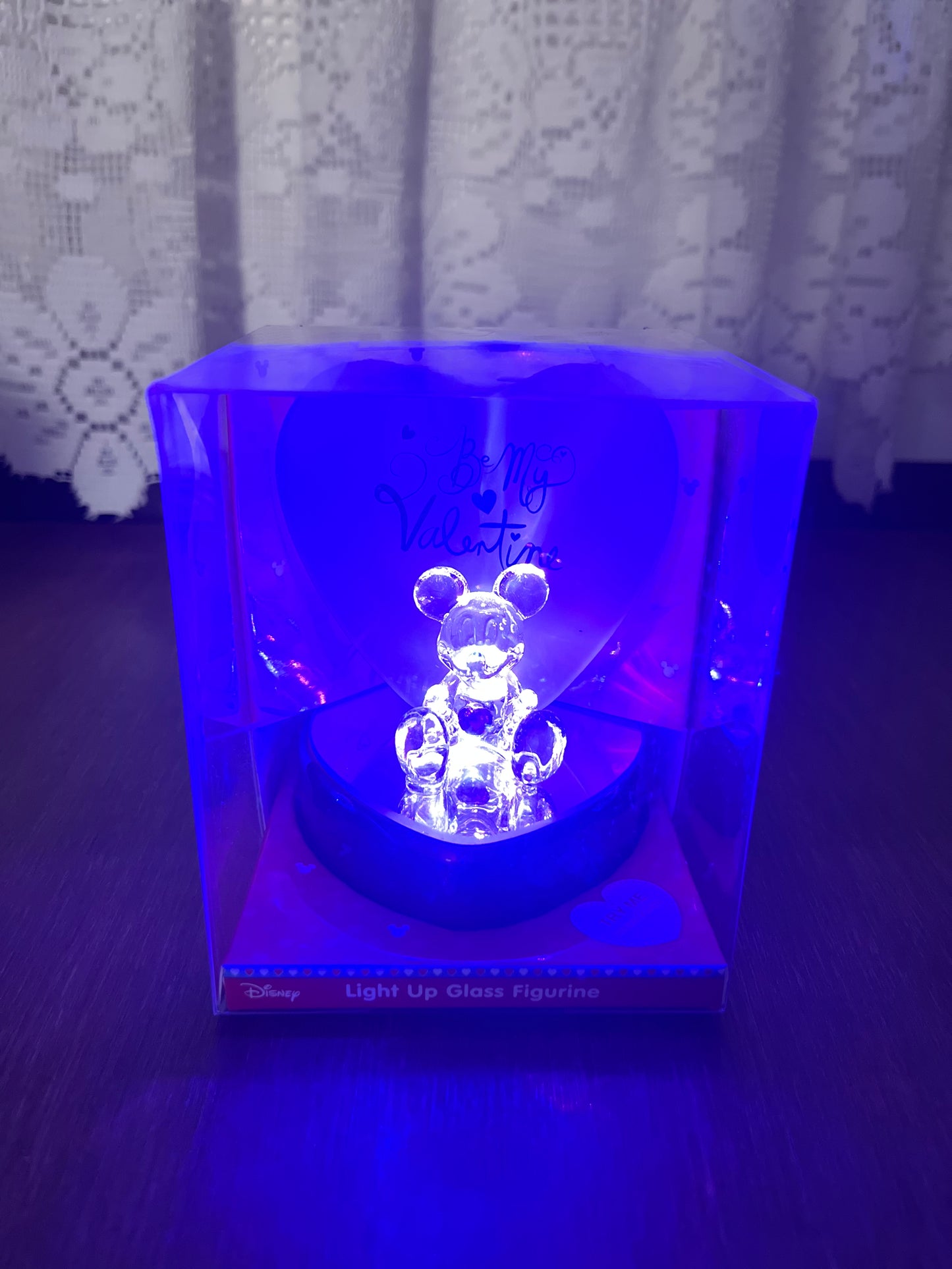 Light Up Valentines Day Disney Mickey Mouse Figurine