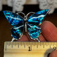 Vintage Blue Butterfly Brooch