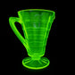 Vintage Clear Uranium Glass Creamer