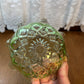 Vintage Small Uranium Hazel Atlas Ruffle Top Glass Trinket Dish