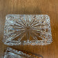 Vintage Crystal 24% Pbo Made In Poland Trinket Box