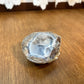 Natural Blue Mineral Crystal Filled Geode