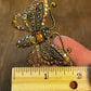 Two Vintage Sweet Romance USA Butterfly Brooches