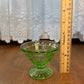 Vintage Footed Uranium Sherbet Dish