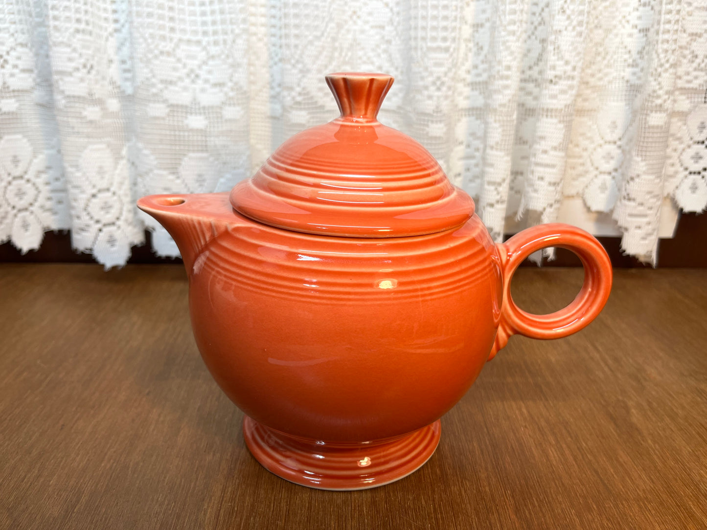 Vintage Persimmon Fiesta Ware Pitcher