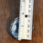 Gray Geode Filled With White Crystals